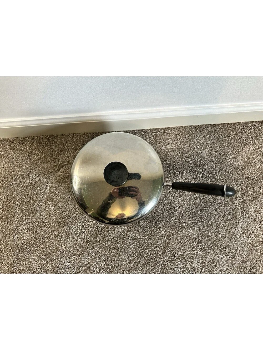 Vintage Revere Ware 2Qt Stainless Steel Sauce Pan Pot with Lid GOOD SHAPE